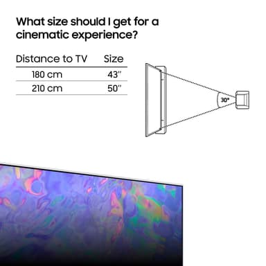 Samsung 50” CU8510 4K Crystal UHD Smart TV (2023)