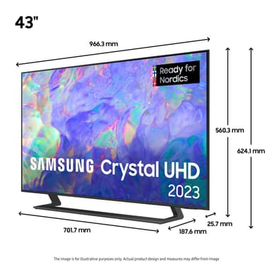 Samsung 43" CU8575 4K LED Smart TV (2023)