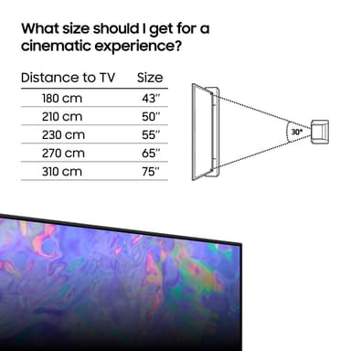 Samsung 75" CU8575 4K LED Smart TV (2023)