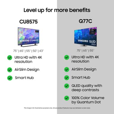 Samsung 75" CU8575 4K LED Smart TV (2023)