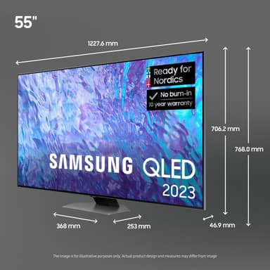 Samsung 55" Q80C 4K QLED Smart TV (2023)