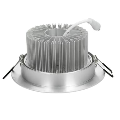 ECD Germany pakke med 8 LED-forsænkede lygter 9W 230V - 632 lumen varm hvid