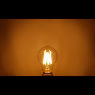 ECD Germany 4-pak LED glødepære 8W E27 Classic Vintage Edison - 816 Lumen - varm