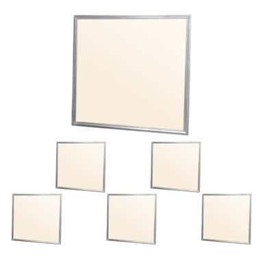 ECD Germany LED panel 36W - 60 x 60 cm - 6 er-Pack - Ultraslim tynd - SMD 3014 -