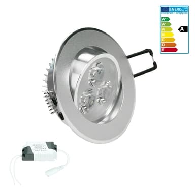 5 x LED forsænkede spots projektører forsænket væg lampe 3W varm hvid