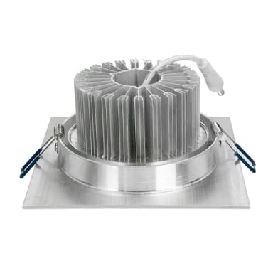 ECD Germany 6-pk LED-forsænkede lygter 9W 230V - kantet - 643 lumen - varm hvid