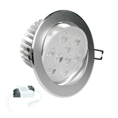 ECD Germany pakke med 20 LED-forsænkede lygter 9W 230V 632 lumen varm hvid 3000K