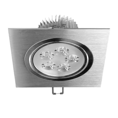 ECD Germany 2-pak LED-indbygget spotlight 5W 230V 358 lumen kold hvid 6000K -