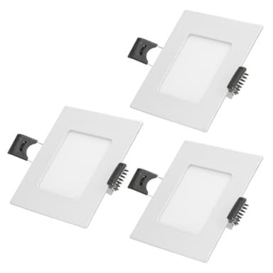 ECD Germany 3-pak LED forsænket lys 3W - panel i loftet projektører Ultraslim -