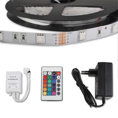 ECD Germany LED bånd 5050 SMD, 9 meter (4 + 5 meter) / 30 LED pr meter / energi