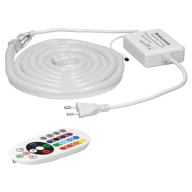 ECD Germany Neon LED Strip RGB 3m dæmpbar - SMD 5050 - 60 LEDs / m - 9W / m -