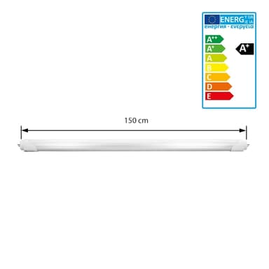LED lysstofrør T8 varm hvid 24W 150 cm + starter