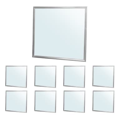 ECD Germany LED panel 36W - 62 x 62 cm - 9 er-Pack - Ultraslim tynd - SMD 3014 -