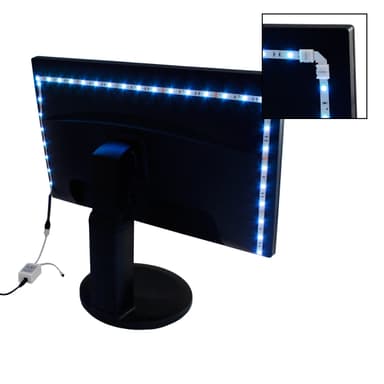 1500cm 15m SMD LED STRIP STRIP RGB 5050 + FJERNBETJENING + STRØMFORSYNING ECD