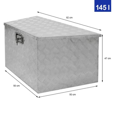Værktøjskasse aluminium transport kasse transportkasse 82 / 50x50x47 cm