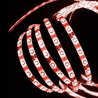 ECD Germany 10m (2 x 5m) LED Band - 3528 SMD - Rød - 60 LED / m - Vandtæt -