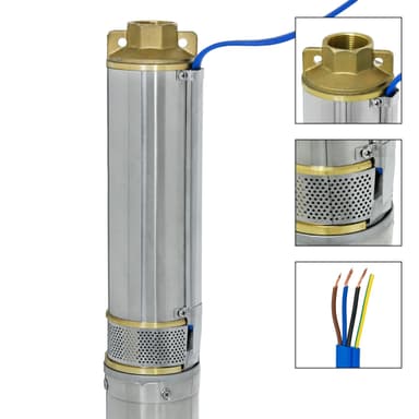 Dykpumpe godt pumpe dykpumpe rørpumpe 750 W 4000 l / h 6.7 bar