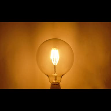 ECD Germany Sæt med 4 LED glødepære E27 Edison - 6W - 125 mm - 624 Lumen - 120 °