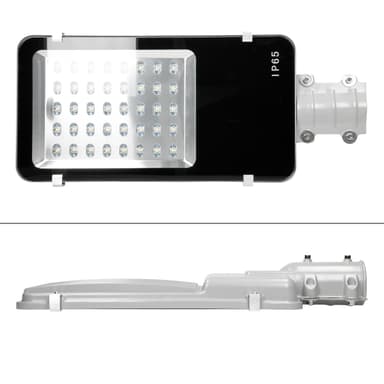 ECD Germany 3 stykker gadebelysning 40 W, 3000K, vinkel 120 °, 3200 lumen, varm