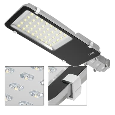 ECD Germany 3 stykker gadebelysning 40 W, 3000K, vinkel 120 °, 3200 lumen, varm