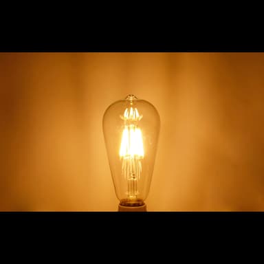 10 x E27 LED pære glødetråd stempel Vintage elektriske pærer varm hvidt lys 8W