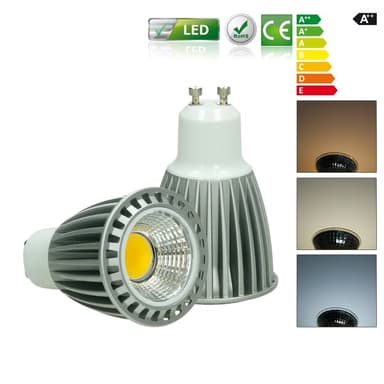 ECD Germany 4-pak 9W GU10 LED spot udskiftet - 60W halogen - 220-240 60 graders