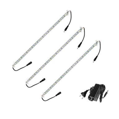 ECD Germany 3x kabinet lys bar lys stribe lys 0,5m bunden køle hvid