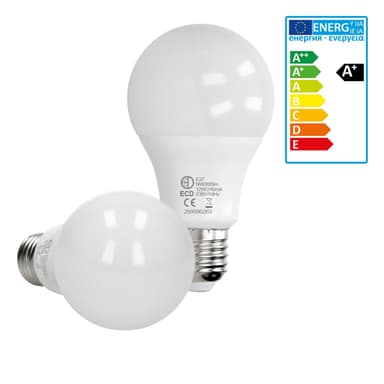 10 x E27 LED pære lampe pærer belysning 12W neutral hvid sæt