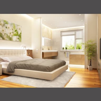 ECD Germany 5-pak LED-indbygget spotlight 3W erstatter 25W halogen - flad