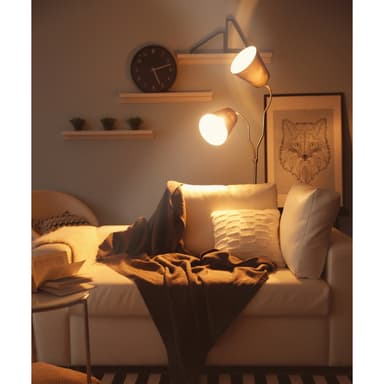 E27 LED pære lampe pærer lysende lys lampe 12W kold hvid