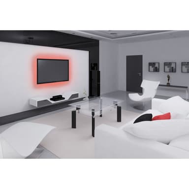 ECD Germany 10m LED 5050 SMD LYSKÆDE RGB + FJERNBETJENING + STRØMFORSYNING 30LED