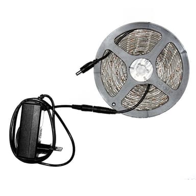 10M 3528 SMD LED'er 60 / m varm hvid LED bar stribe strimmel band + transformer