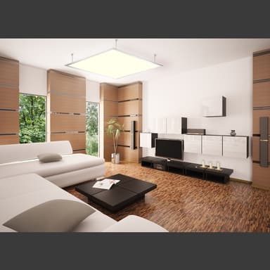 ECD Germany LED-panel 12W - 30x30 cm - pakke med 5 - ultra-tynd tynd - SMD 3014