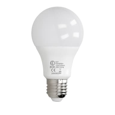 E27 LED pære lampe pærer lysende lys lampe 12W kold hvid