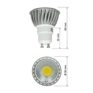 ECD Germany 20-Pack GU10 COB Spot 6W - erstatter 30W halogenlampe - - ca. 321