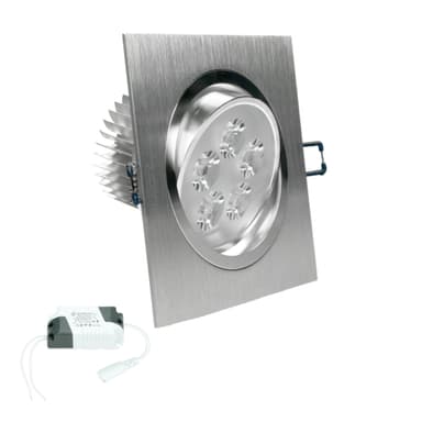 ECD Germany 6-pak LED-indbygget spotlight 5W 230V 339 lumen varm hvid 3000K -