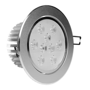 ECD Germany pakke med 8 LED-forsænkede lygter 9W 230V - 632 lumen varm hvid