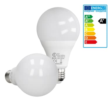 E27 LED pære lampe pærer pærer 18W varm hvid 5 stk