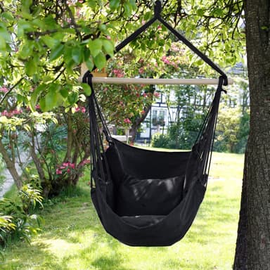 Hængende stol hængende stol hængende swing antracit med hængekøje stol stel stel