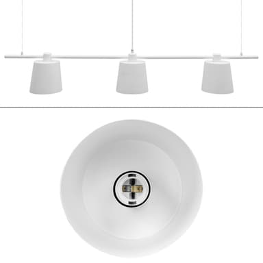 Hængende lampe suspension Loftslampe lysekrone hængende lampe metal Siem 3x E27