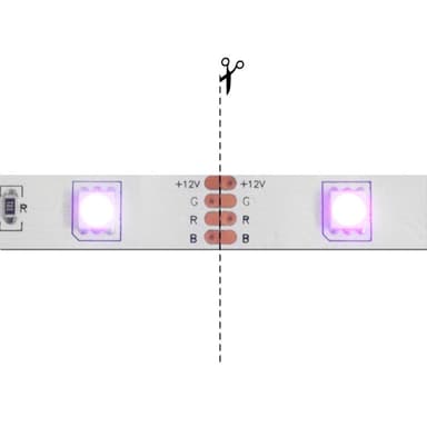 ECD Germany LED-042 T-stik til RGB-striben
