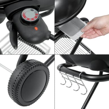 ML-2000W elektriske grill design Ø40cm som en bordplade grill Egnet 2i1