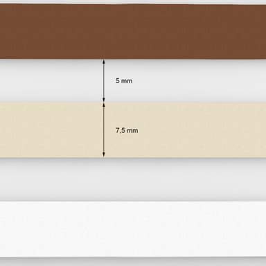 Dobbelt blind blind Duo blinde vindue blind 80x230cm Hvid Beige Brun