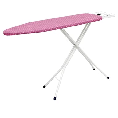 Strygebræt bord med beslag bakke 110 x 34cm Pink med glimmer og diamanter