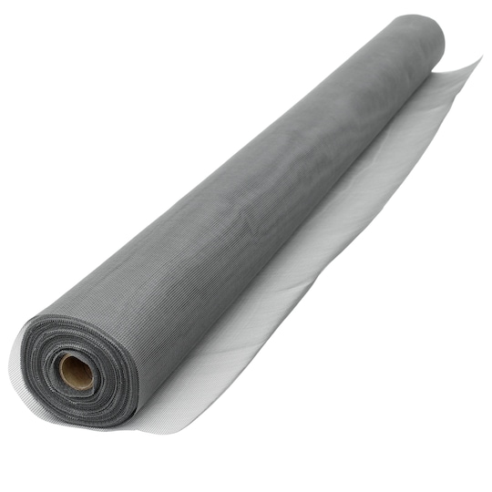 ECD Germany fluenet stof 1,2x15 m høj kvalitet glasfiber, grå, UV-bestandig,