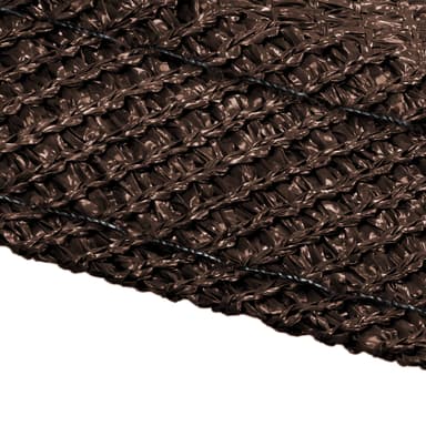 Markise solbeskyttelse skygge sejl skygge 5 x 5 m Brun 100% HDPE