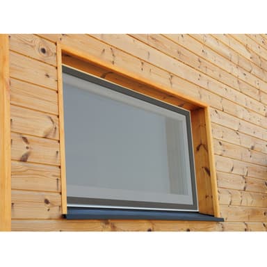 Insektnet Grå 130 x 150 cm vindue insekt vindue aluminiumsramme