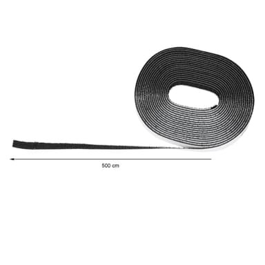 Insektnet velcrolukning tape tape 5mx10mm Sort