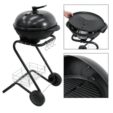 ML-2000W elektriske grill design Ø40cm som en bordplade grill Egnet 2i1