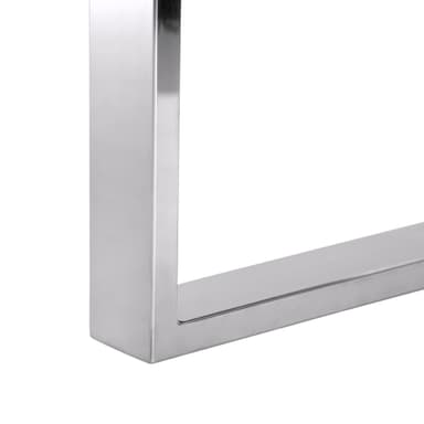 WOMO-DESIGN® sofabord 120x60 cm i massivt træ akacietræ med metalramme Edestahl,